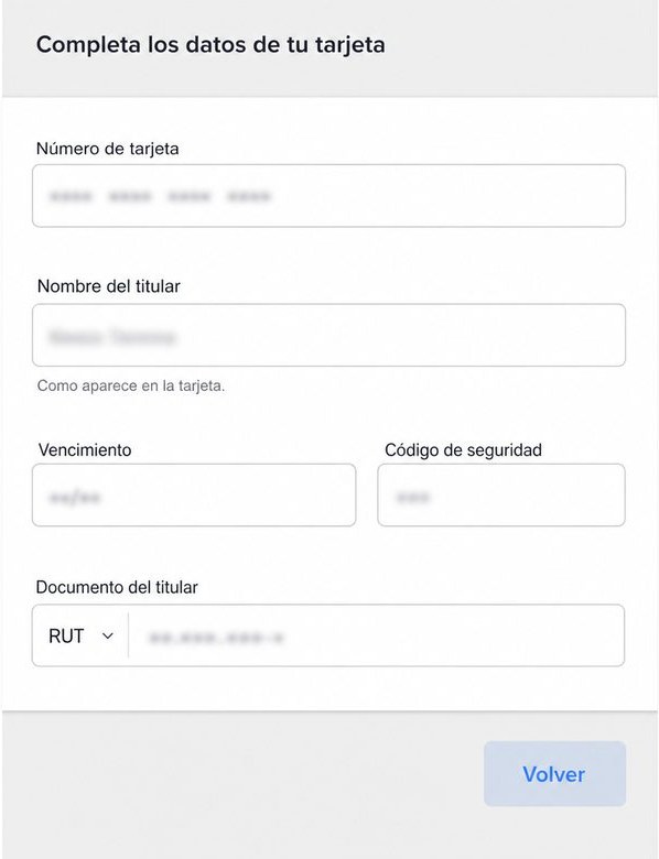 Pago con tarjeta protegido por Mercado Pago